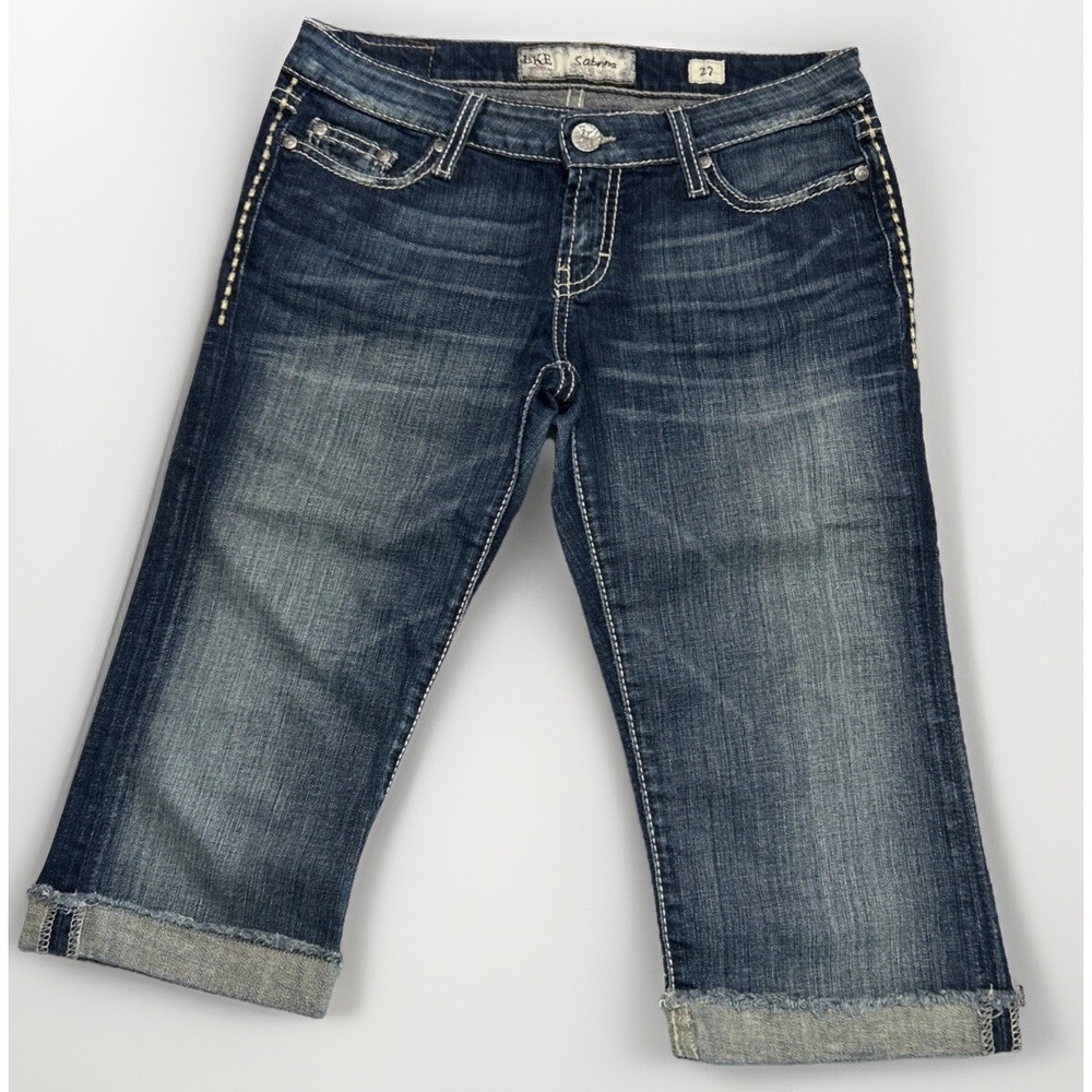 Women's Buckle BKE Sabrina Stretch Capri Jeans Size 27 Cuffed